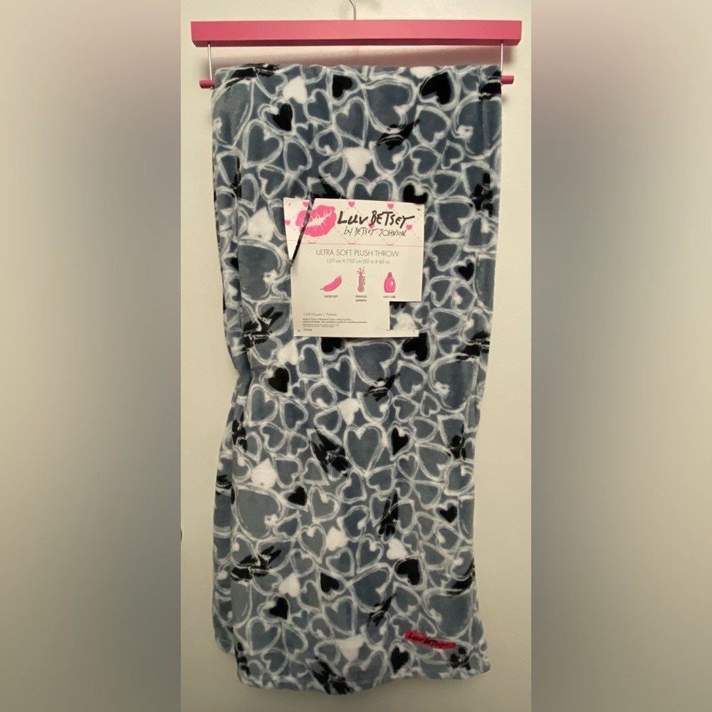Luv Betsey Ultra Soft Plush Throw by Betsey Johnson
